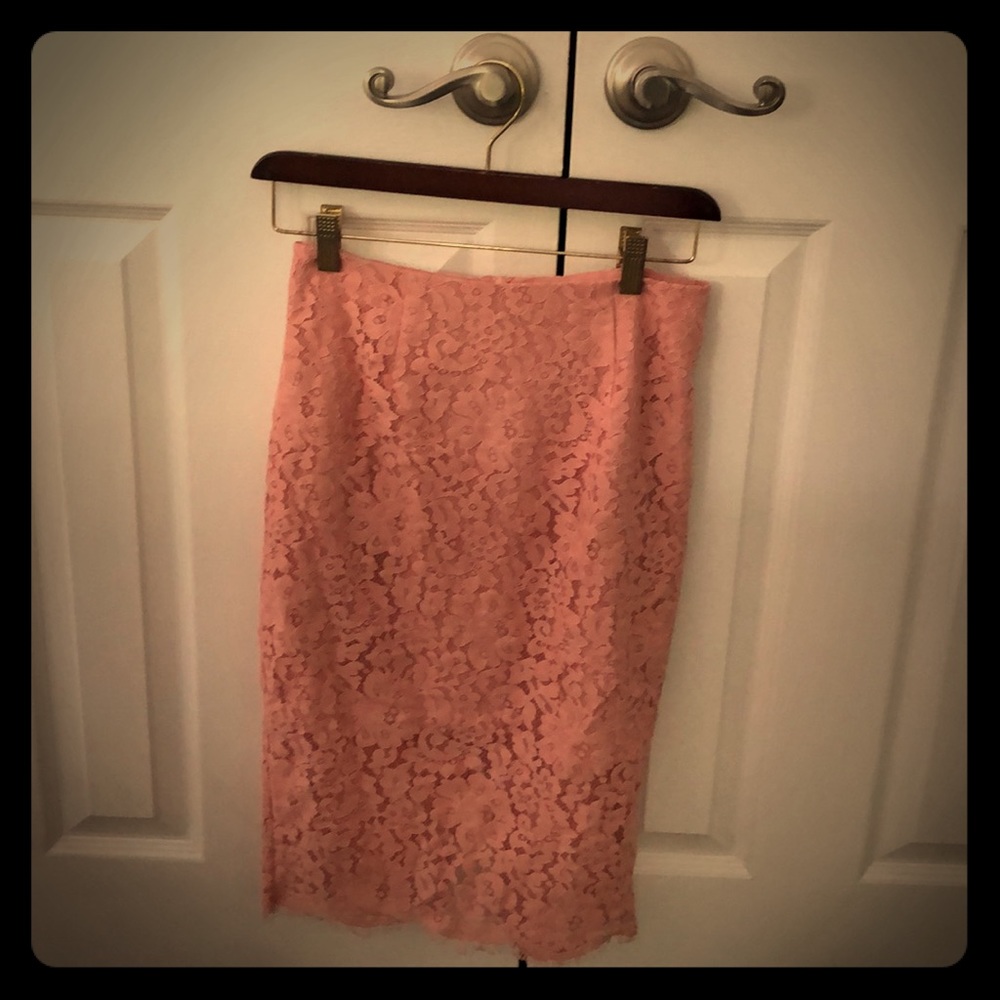 Keepsake rose lace high waisted pencil skirt